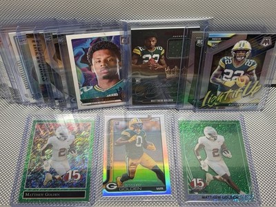 Matthew Golden   Green Bay Packers Rookie RC Lot 2x Green Shimmer Number Match