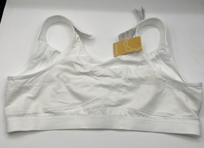 DELIMIRA W811 Womens Firm Support Bra Front Close Posture Wire Free 42C White