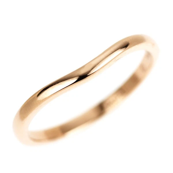 Cartier K18PG Ring Ballerina Curve No.56 - Auth free shipping from Japan- Auth S