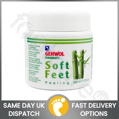 Gehwol Fusskraft Soft Feet Scrub 500ml – Bamboo & Jojoba Revives Dry, Rough Skin