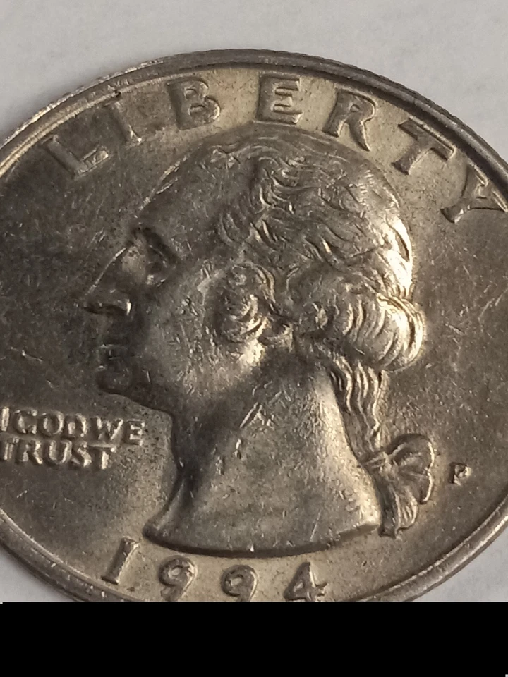 1994 P Washington Quarter Error Period Between I And B WOW!!🤯🔥 IMPOSSIBLE!! 💥 - Image 4 of 4