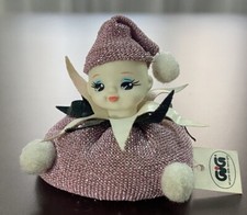 TATOPUF GIG BLU ROSA-VIOLA LUREX 7 cm CIRCA VINTAGE ANNI '80