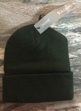 Igloos Mens Green Beanie One Size Fits Most Winter Casual Hat