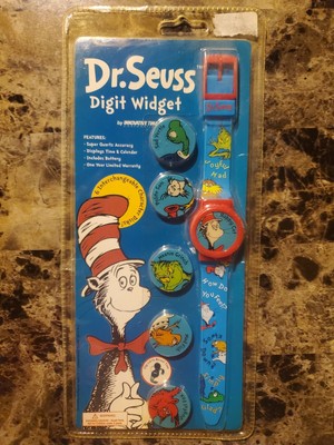 SEALED Dr. Seuss Digit Widget Watch 1998 With SIX Interchangeable Character Disk