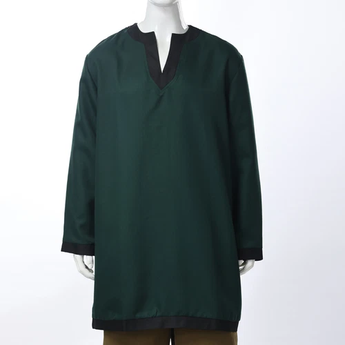 Medieval Knight Tunic For Men Viking Warrior Shirt Pirate LARP Halloween Tops - Picture 18 of 49