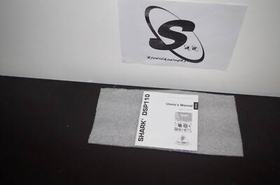 Behringer Shark DSP110 Manual