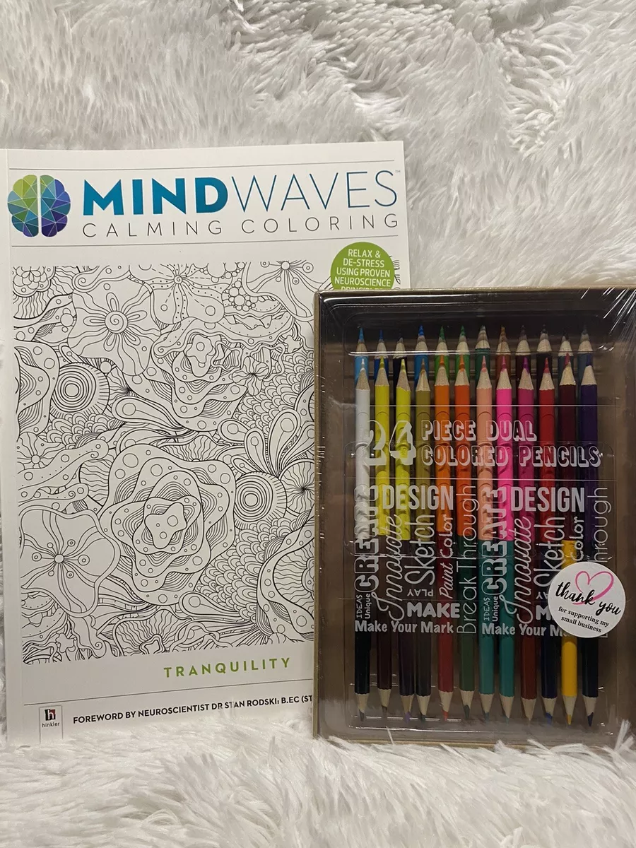 Mind Set Coloring Therapy - Adult coloring book + Colored Pencils