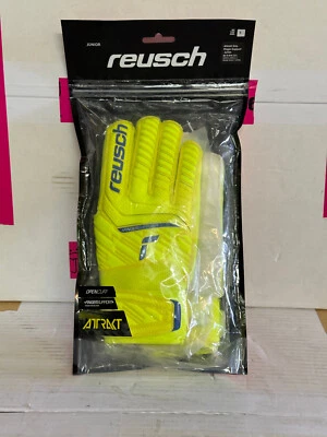 Reusch Attrakt Griß Finger Support Junior Gr. 8 Gelb Torwarthandschuhe 5272810