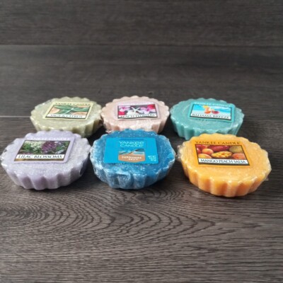 Yankee Candle Wax Tarts Wax Melts Lot of 6 Various Scents