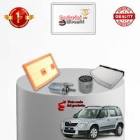 Wartungsset 4 Filter Skoda Yeti 1.2 Tsi 81KW 110PS Ab 2015