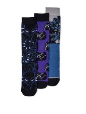 Men's Marvel Black Panther Crew Men Socks 3 Pack Pairs New Size 8 - 12