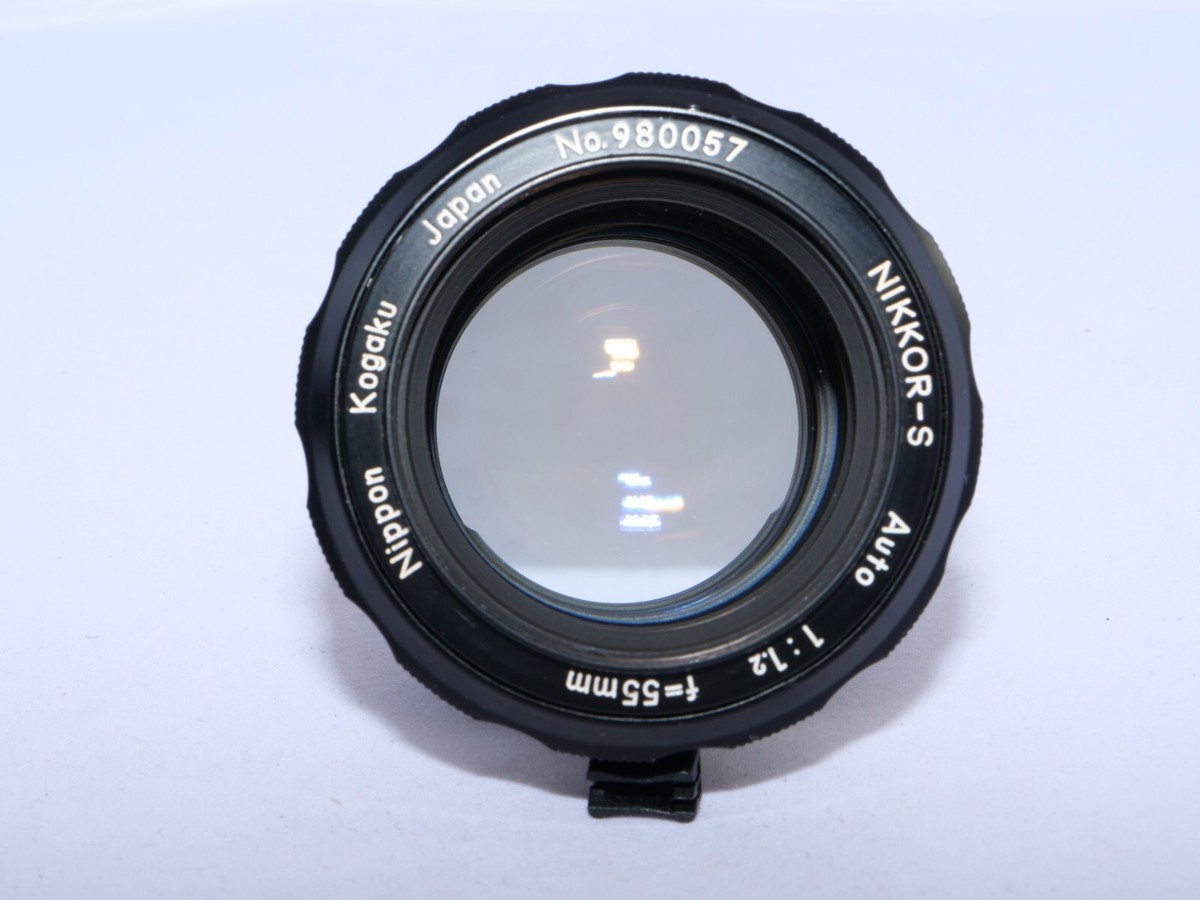 Nikon NIKKOR-S 55mm f1.2 Non-AI FAST standard Lens. Hood. Nikon F