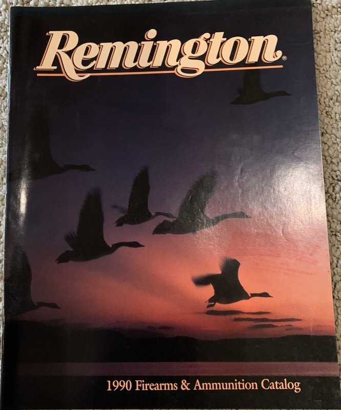 1990 Remington Firearms Catalog includes Ammo, Clothing & Accessory 