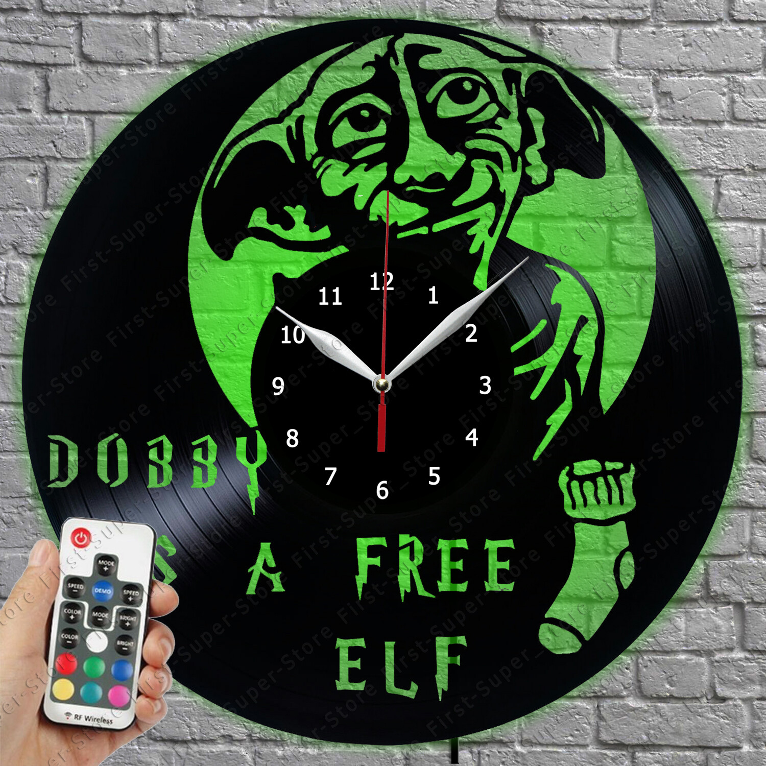 LED Clock Dobby Vinyl Record Wall Clock Led Light Wall Clock 382