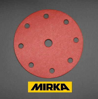 150 mm Schleifscheiben MIRKA 6'' Schleifpapier Klett Pads für Bosch Festool 8+1