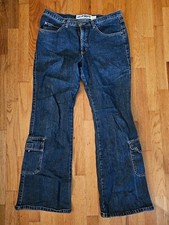 Vintage Women's Anchor Blue Wide Leg Jeans Size 11