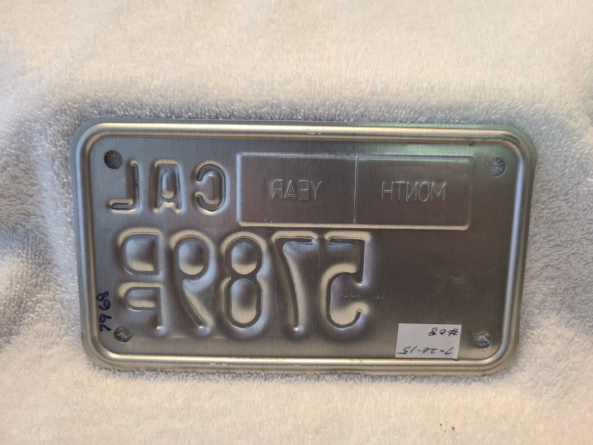 Vintage 2005 California Handicapped Motorcycle License Plate