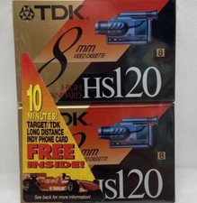 TDK MP Premium 8mm 120min Video Camcorder Cassette Tape P6-120HS . New, Sealed