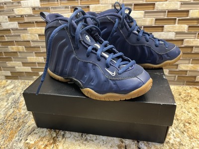 navy blue nike foamposite