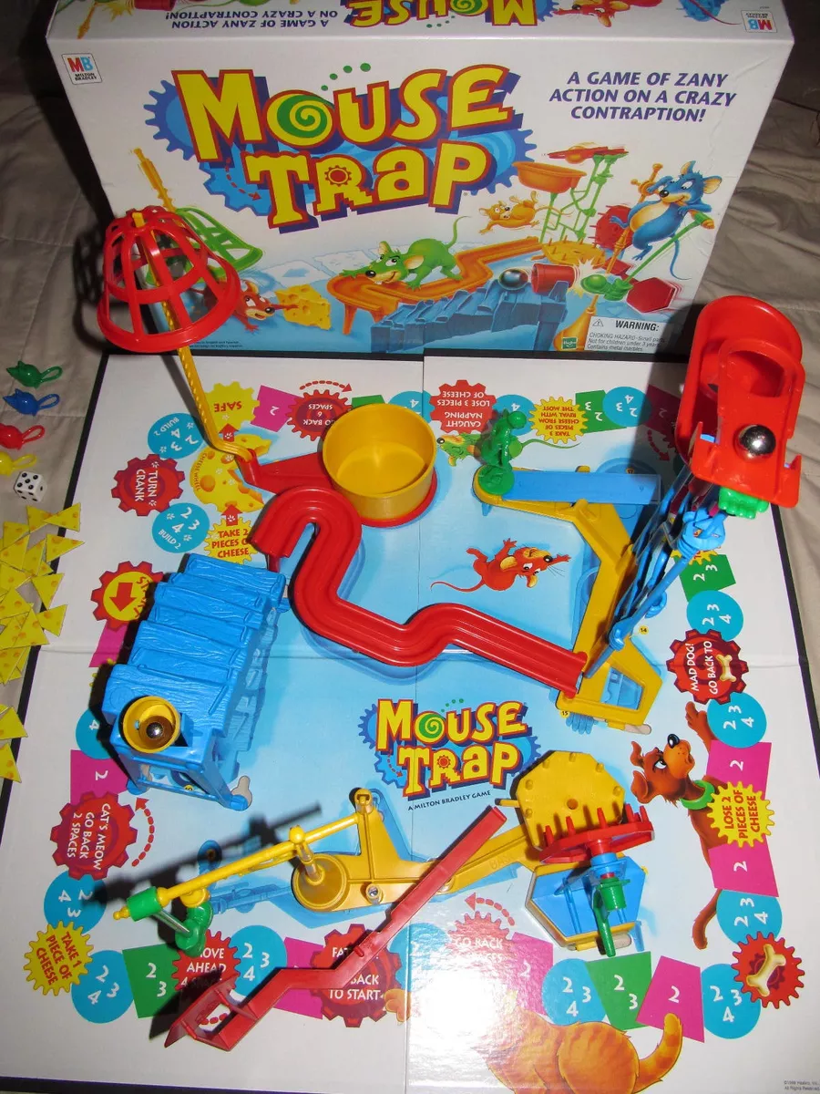 Vintage MOUSE TRAP Board Game Complete Milton Bradley MOUSETRAP 