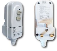RCD Trip Switch 13 Amp Plug In Socket Circuit Breaker Test Reset Brand New