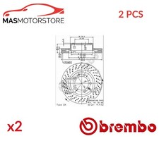 BREMSSCHEIBEN SATZ PAAR VORNE BREMBO 09842011 2PCS P FÜR PORSCHE 911 3.6L,3.8L