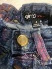 Girls Size 4 Denim Painted Jean Skirt Adjustable Funky NYC New York — photo 4