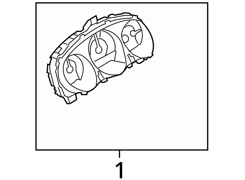 Cuadro de instrumentos velocímetro Lincoln MKZ 2011-2012 medidores YDTNY Foto 4 de 4