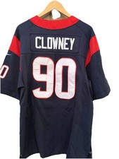 Nike Houston Texans #90 Home Blue - Jadeveon Clowney - Game Jersey Size Large..