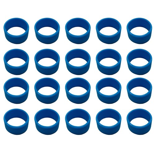 Anneau Antidérapant En Silicone Pour Raquette – Lot De 15 – Blanc – 2,7 X 1,4 Cm – Pour Tennis, Badminton, Squash, Baseball – Facile à Poser