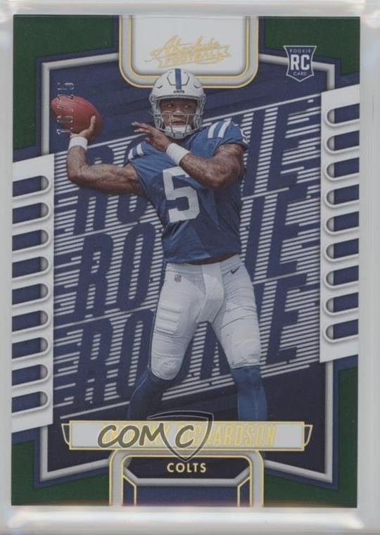 2023 Panini Absolute Rookies Green Spectrum 16/25 Anthony Richardson #104 1i3m