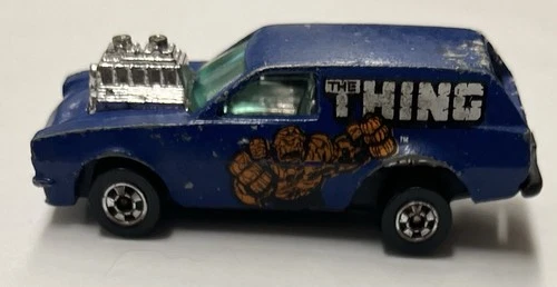 Hot Wheels 1975 The Thing Blue Poison Pinto Blackwall Vintage Van Marvel Heroes
