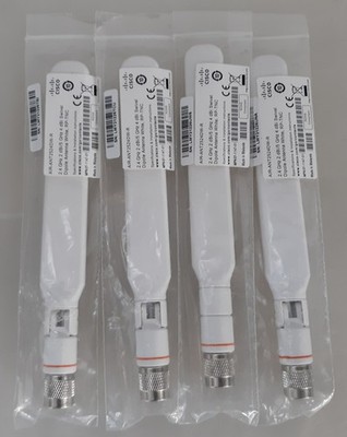 Lot of 4 Cisco AIR-ANT2524DW-R 2.4GHz 2DBi/5 Swivel Dipple Antennas NEW *SEALED*