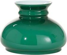 ® Green over White Opal Cased Glass 7 Inch Fitter Student Style Lamp Shade