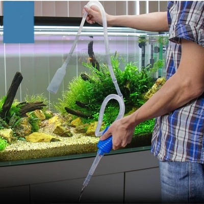 Aquarium Reiniger Kit Vakuumpumpe Kies Wasser Reinigung Aquarium Siphon UK