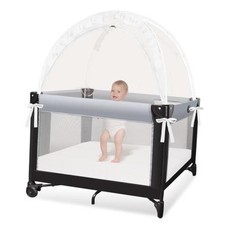 Crib Tent - Crib Net to Keep Baby in, Stop Baby from Climbing Out Small White