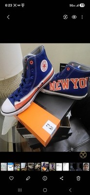 Converse Chuck Taylor All Star High Top Sneaker Blue/Orange/White Canvas