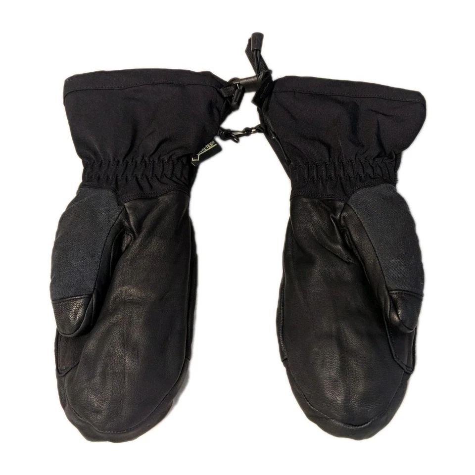 Black Diamond Mens Goretex Ski Snowboard Guide Mitten Gloves Goatskin Black M - Image 2 of 4