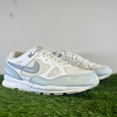 Nike Turnschuhe Größe 10 Herren weiß wolfsgrau Air Span 2 Gehen Laufschuhe