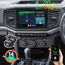 2+64G Android 14 Autoradio Carplay GPS Navi WIFI Für VW Amarok 2016-2022 Kamera