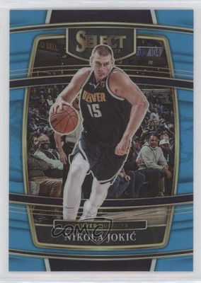 2021-22 Panini Select Concourse Light Blue Prizm 82/299 Nikola Jokic #82 0su2