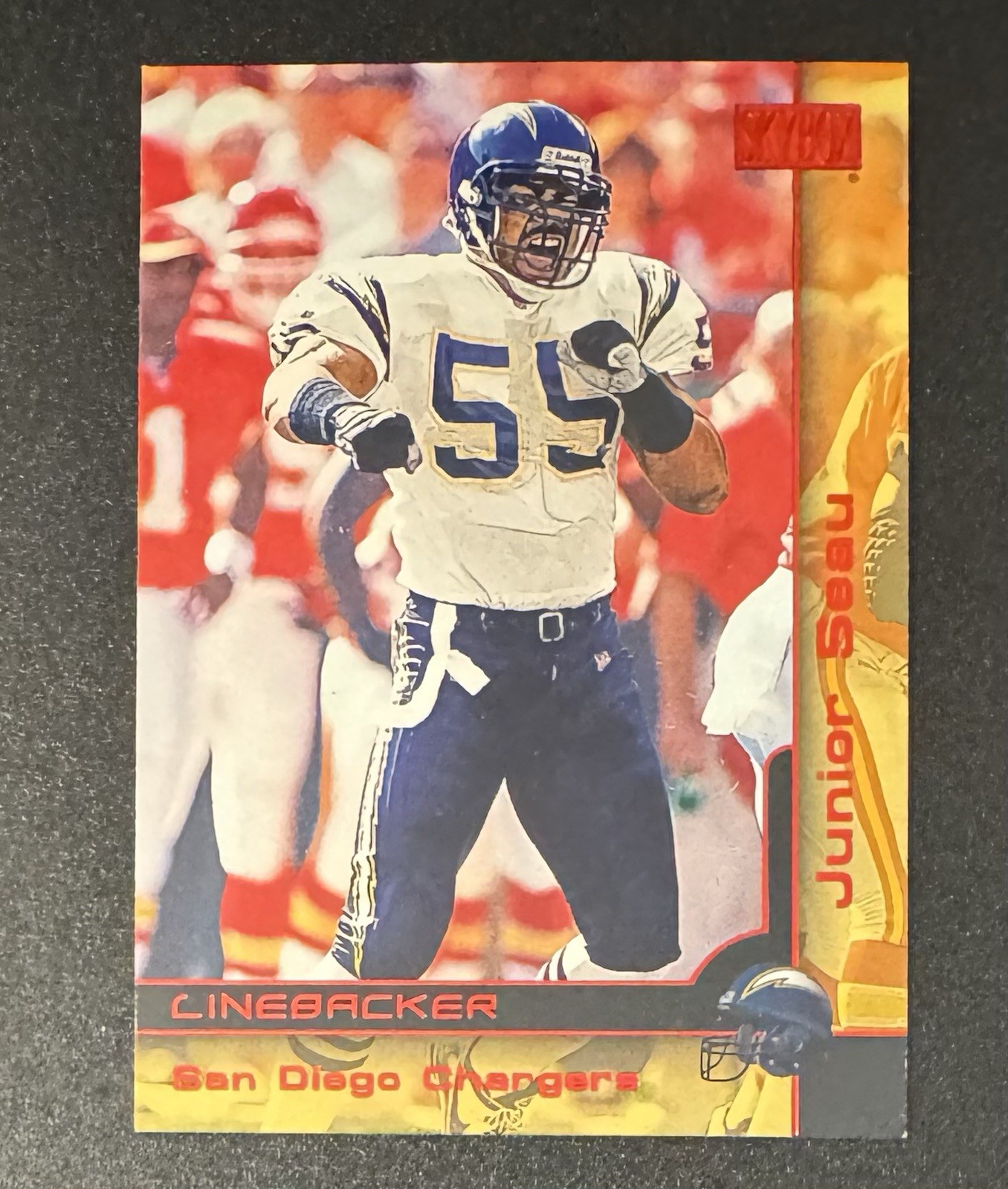 Junior Seau 2000 Skybox Star Rubies #120 - San Diego Chargers