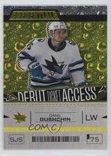 2023 Upper Deck Credentials Debut Ticket Access Yellow Danil Gushchin #169 14hk