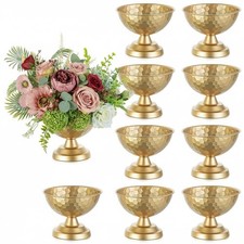 Sziqiqi Urn Vase Gold Centrepiece: 5.5in Small Vases for - 10 Pcs, 