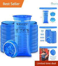 Disposable Vomit Bags 1000ml Pack of 50 Travel Nausea Sickness Relief