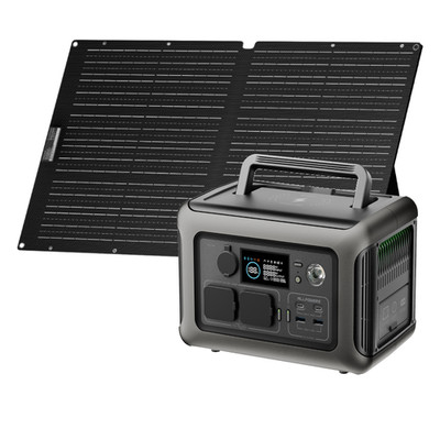 ALLPOWERS Portable Power Station 299Wh 600W Solar Generator AC +100W Solar Panel