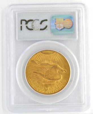 1908 No Motto $20 St. Gaudens Double Eagle PCGS Graded MS63 .900