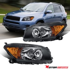 Headlights Black Headlamps Replacement Leftright For 2006 2007 2008 Toyota Rav4 Headlights Black Headlamps Replacement Leftright For 2006 2007 2008 Toyota Rav4