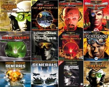 Command and Conquer Red Alert 1 2 + Yuri's Revenge + Generals + Zero Hour PC DVD