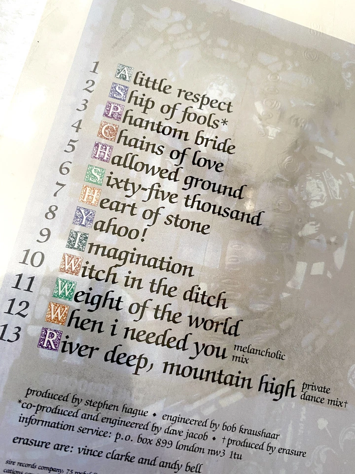 ERASURE SEALED THE INNOCENTS CD LONGBOX FIRST EDITION PROMO A LITTLE RESPECT LP Foto 4 de 4